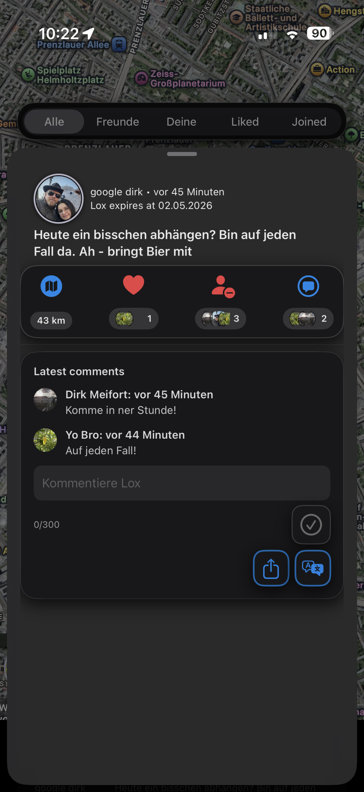 Screenshot 3 Platzhalter – Detailansicht eines Ortes